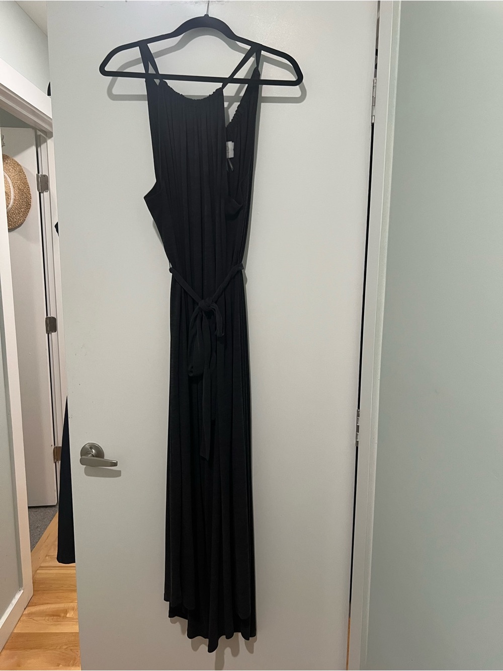 HD in Paris Black Sleeveless Jumpsuit with Tie Waist